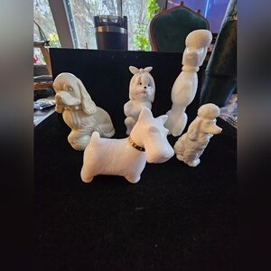 Lot Of Vintage Avon Dog Pefume Bottles